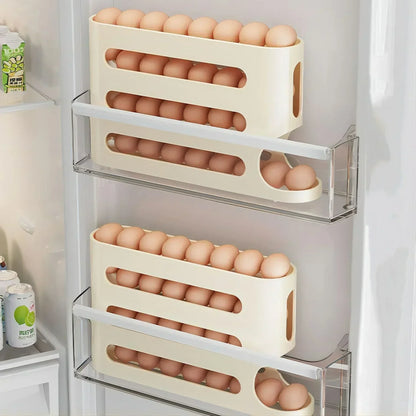 Caixa Organizadora de Ovos para Frigorífico | 2-4 Camadas com Deslize Automático