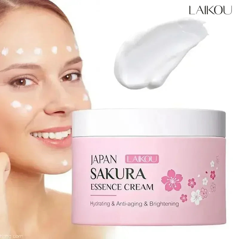 Creme Hidratante LAIKOU Sakura 25g – Clareador Nutritivo Controlo Oleosidade Reparador Hidratação Profunda