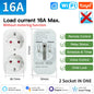 Tomada Inteligente TNCE Tuya WiFi / Zigbee 3.0 – Padrão EU 16A / 20A | Monitoramento de Energia, Temporizador, Controle por Voz | Compatível com Alexa