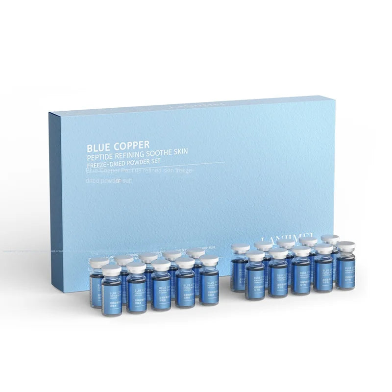 Sérum Peptídeo de Cobre Azul Anti-Idade – Hidratante Facial Anti-Rugas | SANENDI
