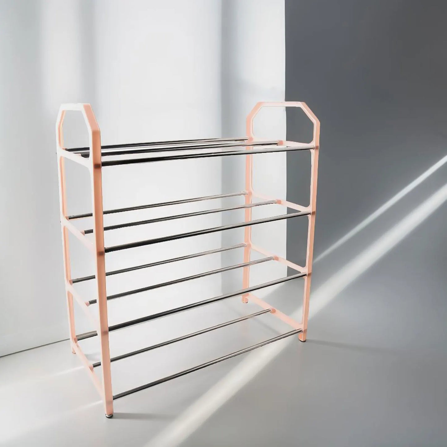Sapateira Metálica de Múltiplos Níveis 50x42x18cm - Organizador de Sapatos para Sala e Quarto