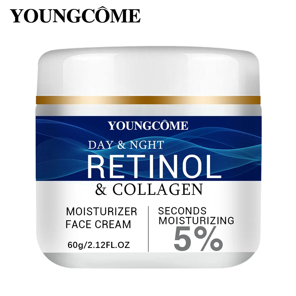 Creme Facial Colágeno, Retinol e Ácido Hialurónico | Anti-Idade, Firmeza e Lifting