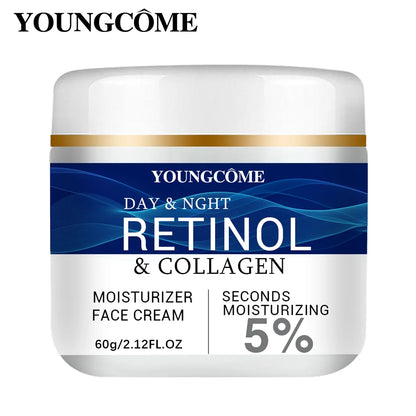 Creme Facial Colágeno, Retinol e Ácido Hialurónico | Anti-Idade, Firmeza e Lifting
