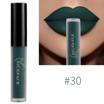 Batom Líquido Matte 34 Cores | À Prova d'Água para Lábios Perfeitos