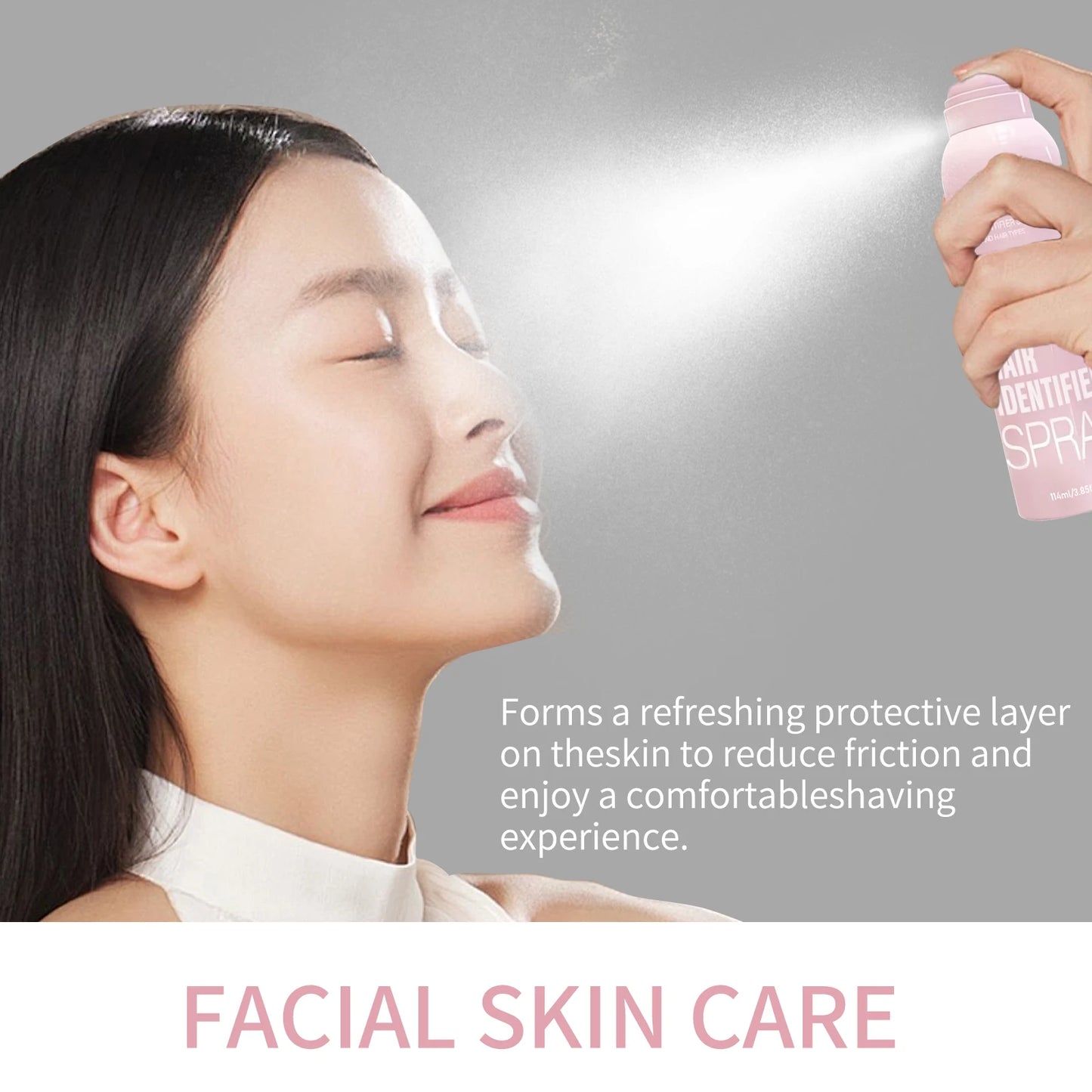 Spray Identificador Pelos 114ml + 4 Lâminas Dermaplaning - Depilação Facial Suave Indolor Profissional