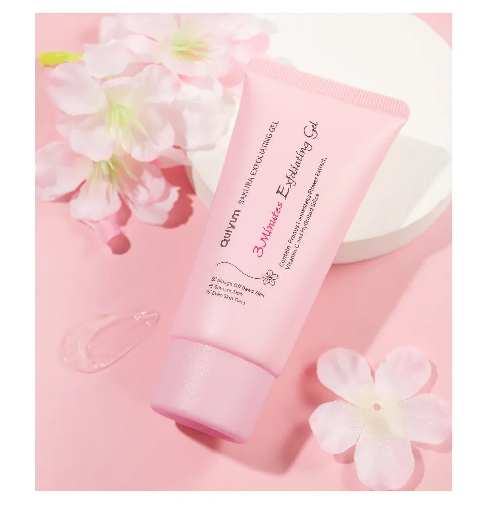 Gel Esfoliante Facial Sakura - Hidratante e Nutritivo para Pele Radiante