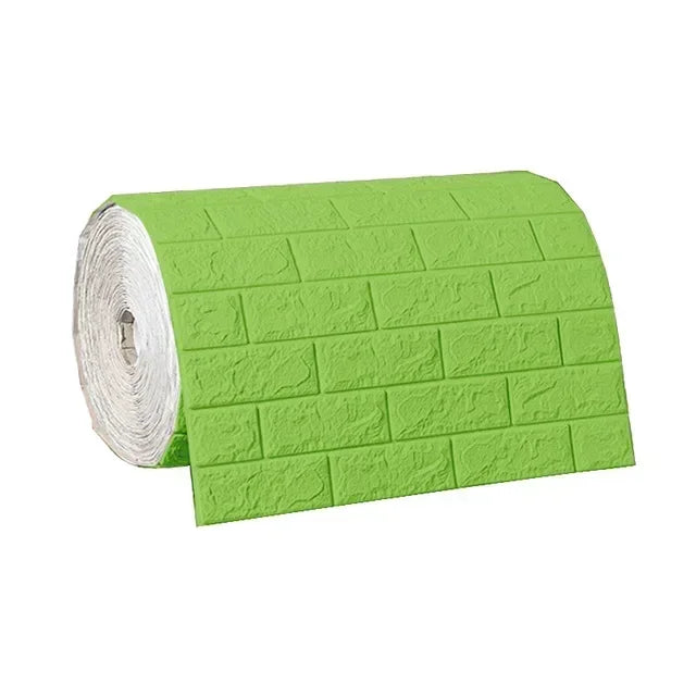 Papel de Parede 3D Autoadesivo Efeito Tijolo Antigo - 70cm x 1/5/10m Impermeável para Sala e Quarto