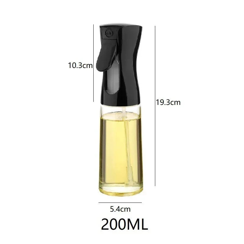 Spray de Óleo para Cozinha - Pulverizador Dispensador Azeite Reutilizável Grau Alimentar Vinagre