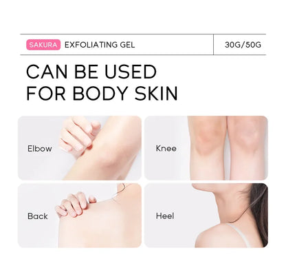 Gel Esfoliante Facial Sakura - Hidratante e Nutritivo para Pele Radiante