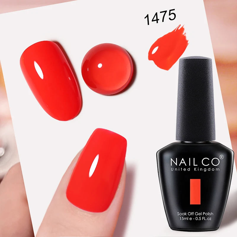Verniz Gel NAILCO 15ml UV/LED Sem Hema/TPO – Base e Top Coat Profissional Semi-Permanente