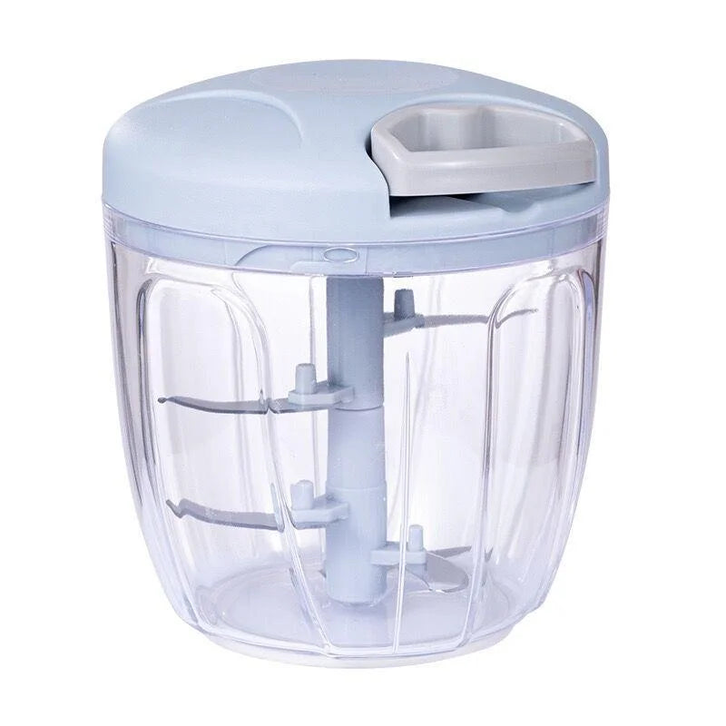 Picador Alho Manual 500/900ml Rotativo - Triturador Cebola Vegetais Carne Acessório Cozinha