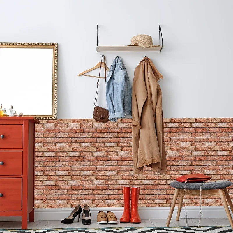 Autocolantes 3D para Parede em PVC | 10 Peças Autoadesivas para Cozinha e Sala