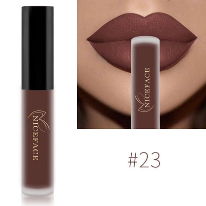 Batom Líquido Matte 34 Cores | À Prova d'Água para Lábios Perfeitos