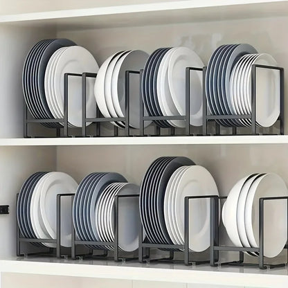 Escorredor Pratos Aço Inox Vertical - Suporte Organizador Cozinha Pratos Tábuas Tampas Metal