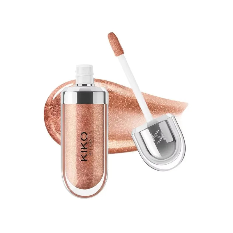 Gloss Labial KIKO 3D Hydra Espelho – Brilho Shimmer Hidratante Perolado Volumizador Não Transfere