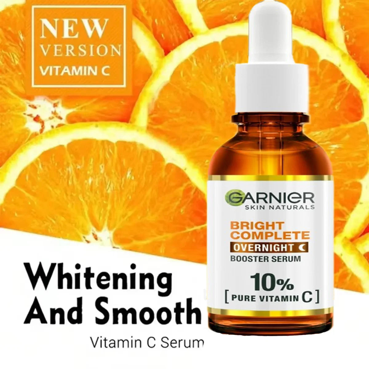 Garnier Sérum de Vitamina C Iluminador - Reduz Poros e Manchas | Hidratação Profunda