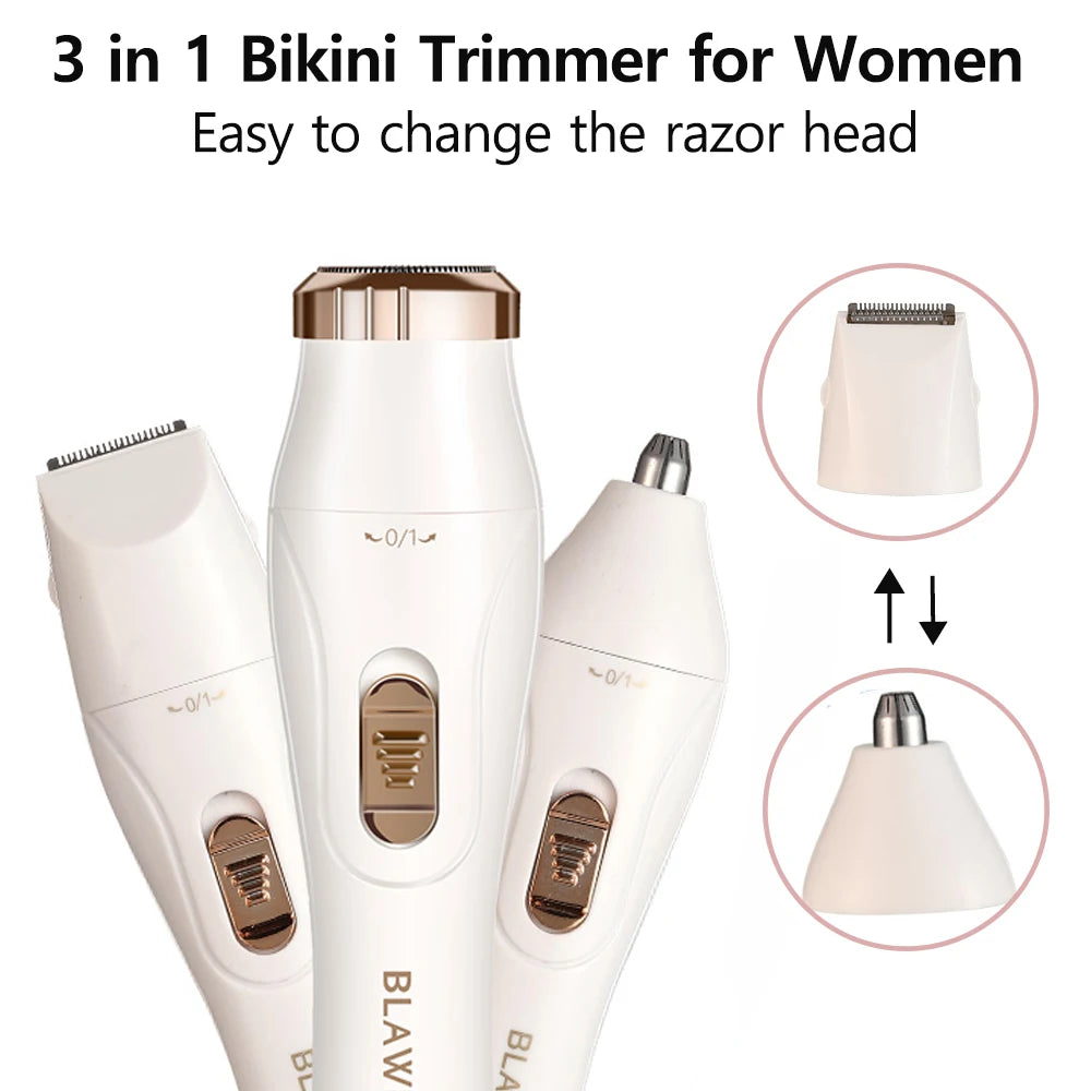 Depilador Elétrico Feminino Portátil Indolor
