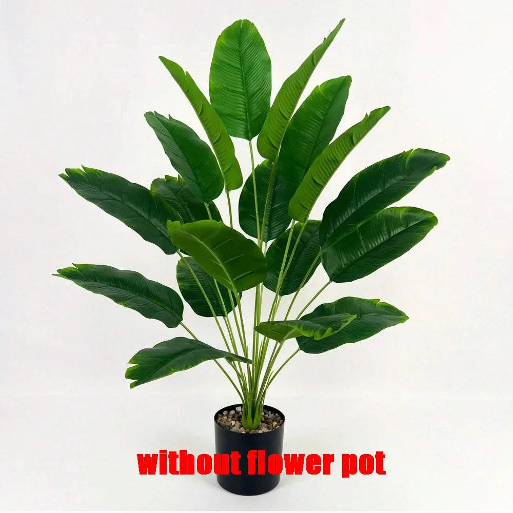 Palmeira Artificial 18 Folhas – Árvore Tropical Grande Bananeira Decorativa Toque Real Casa Jardim Festa 2025