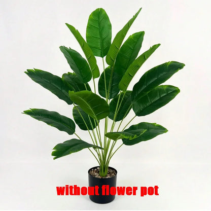 Palmeira Artificial 18 Folhas – Árvore Tropical Grande Bananeira Decorativa Toque Real Casa Jardim Festa 2025
