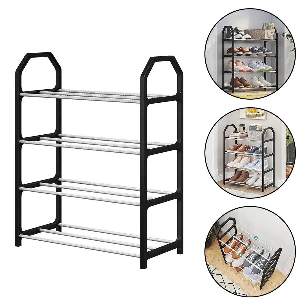 Sapateira Metálica de Múltiplos Níveis 50x42x18cm - Organizador de Sapatos para Sala e Quarto