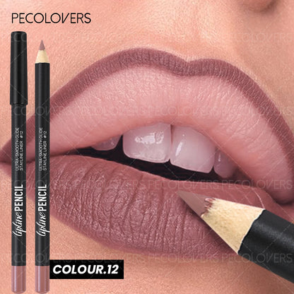 Lápis Labial 2 em 1 Mate – Longa Duração À Prova de Água Tom Pumpkin Spice Cores Ricas Natal