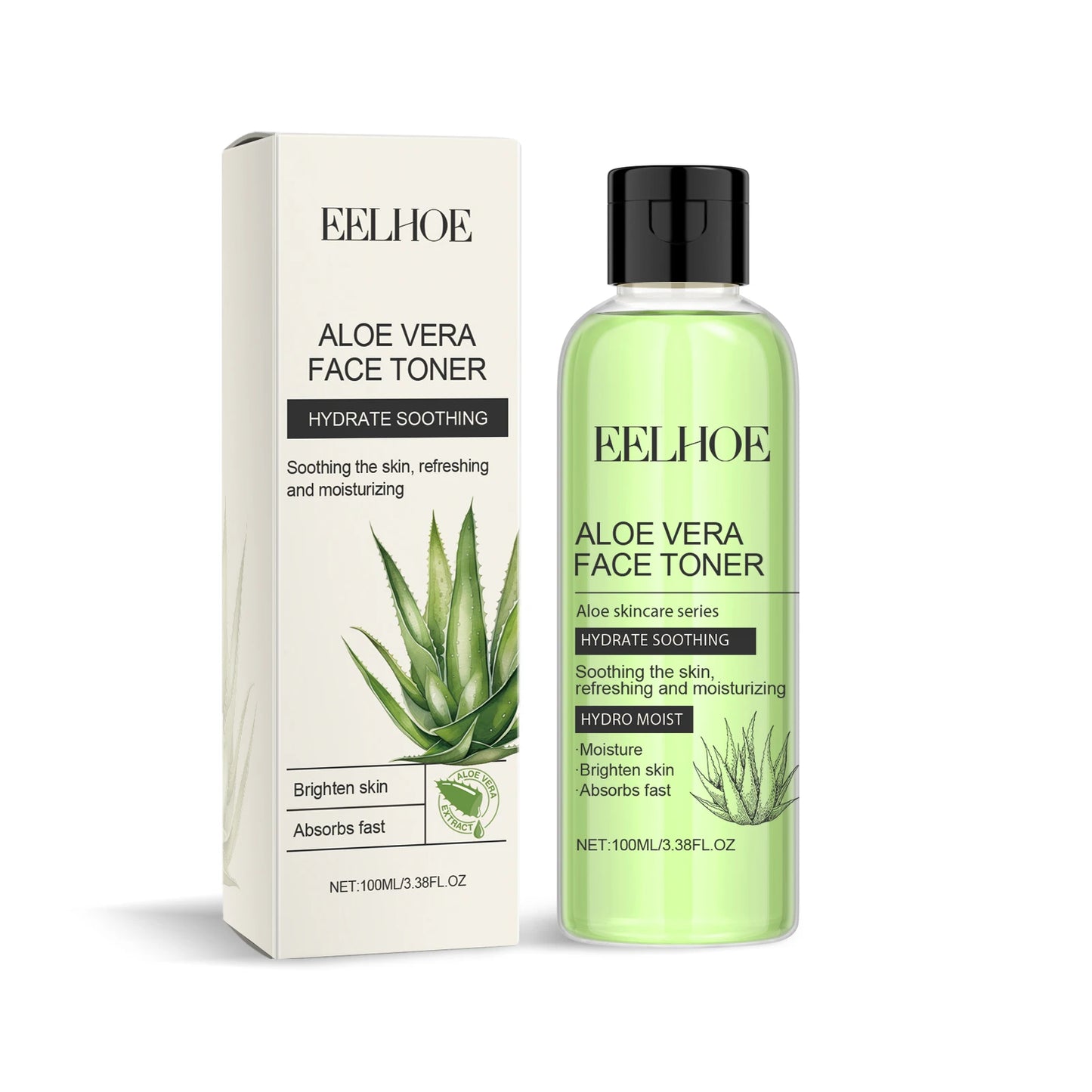Tónico Facial Aloe Vera 100ml - Hidratante Controlo Oleosidade Refrescante