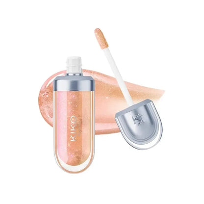 Gloss Labial KIKO 3D Hydra Espelho – Brilho Shimmer Hidratante Perolado Volumizador Não Transfere