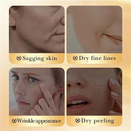 Creme Facial SADOER Levedura Colágeno – Anti-Rugas Hidratante Anti-Idade Clareador Cuidado Pele Rosto 50g