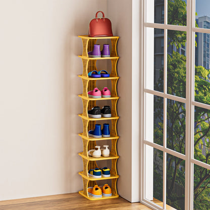 Sapateira Vertical 9 Andares | Organizador Modular de Sapatos | Design Compacto para Quarto e Varanda