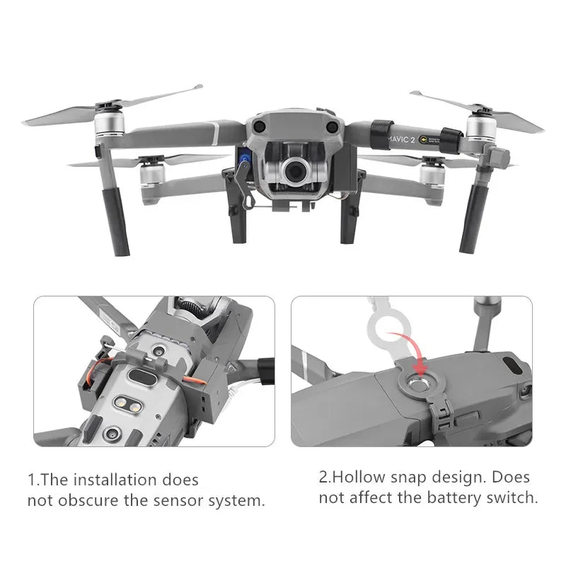 Sistema de Lançamento Airdrop com Servo Switch, Controlo de Longo Alcance e Paraquedas, com Trem de Aterragem para DJI Mavic Pro 1 / Mavic 2 Zoom Pro – Acessórios