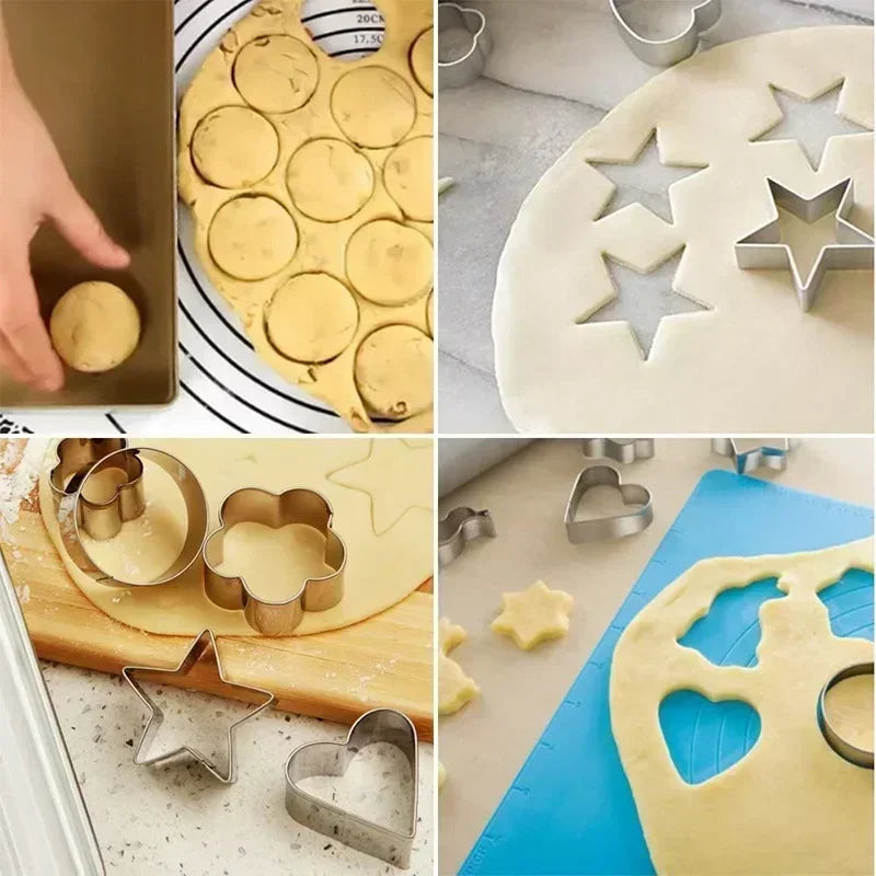 Kit 30 Formas Corte Aço Inox - Biscoitos Bolos