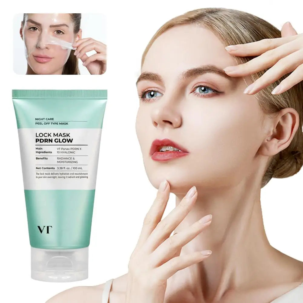 Máscara Facial Coreana VT Iluminadora Peel-Off Sem Enxaguar – Lifting Firmeza Anti-Rugas Anti-Idade Reparação Noturna Hidratante Rejuvenescedor