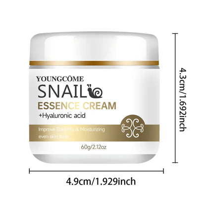 Creme Essência Caracol com Ácido Hialurónico e Retinol | Firmeza, Iluminador e Clareador 30-100g