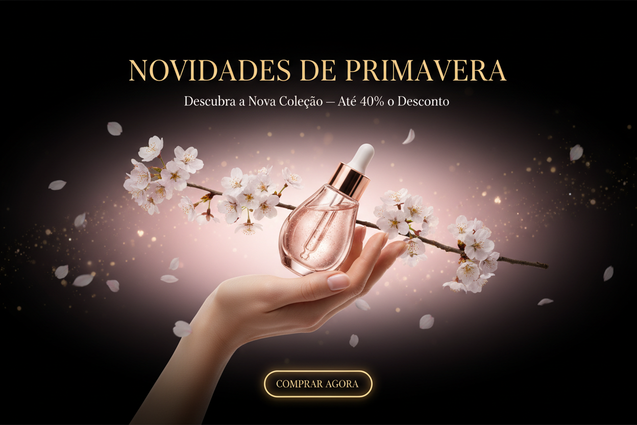 Banner Hero Premium Corrigido — Novidades de Primavera