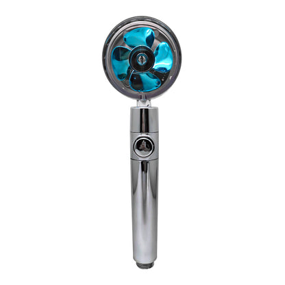 Ducha 360° Rotativo – Economia de Água, Alta Pressão, Turbo com Mini Ventoinha, ABS Premium