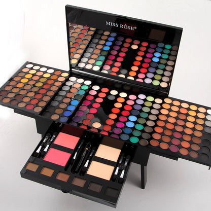 Paleta de Maquilhagem 180 Cores Formato Piano – Sombras, Blush e Pó Compacto | Set Completo Personalizado