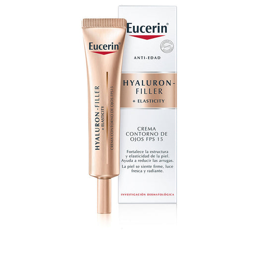 Creme Contorno Olhos Eucerin Hyaluron Filler Elasticity 15ml SPF15 Anti-Rugas